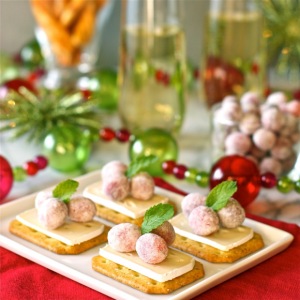 Brie Bites  with Sugared Cranberries | daisysworld.net